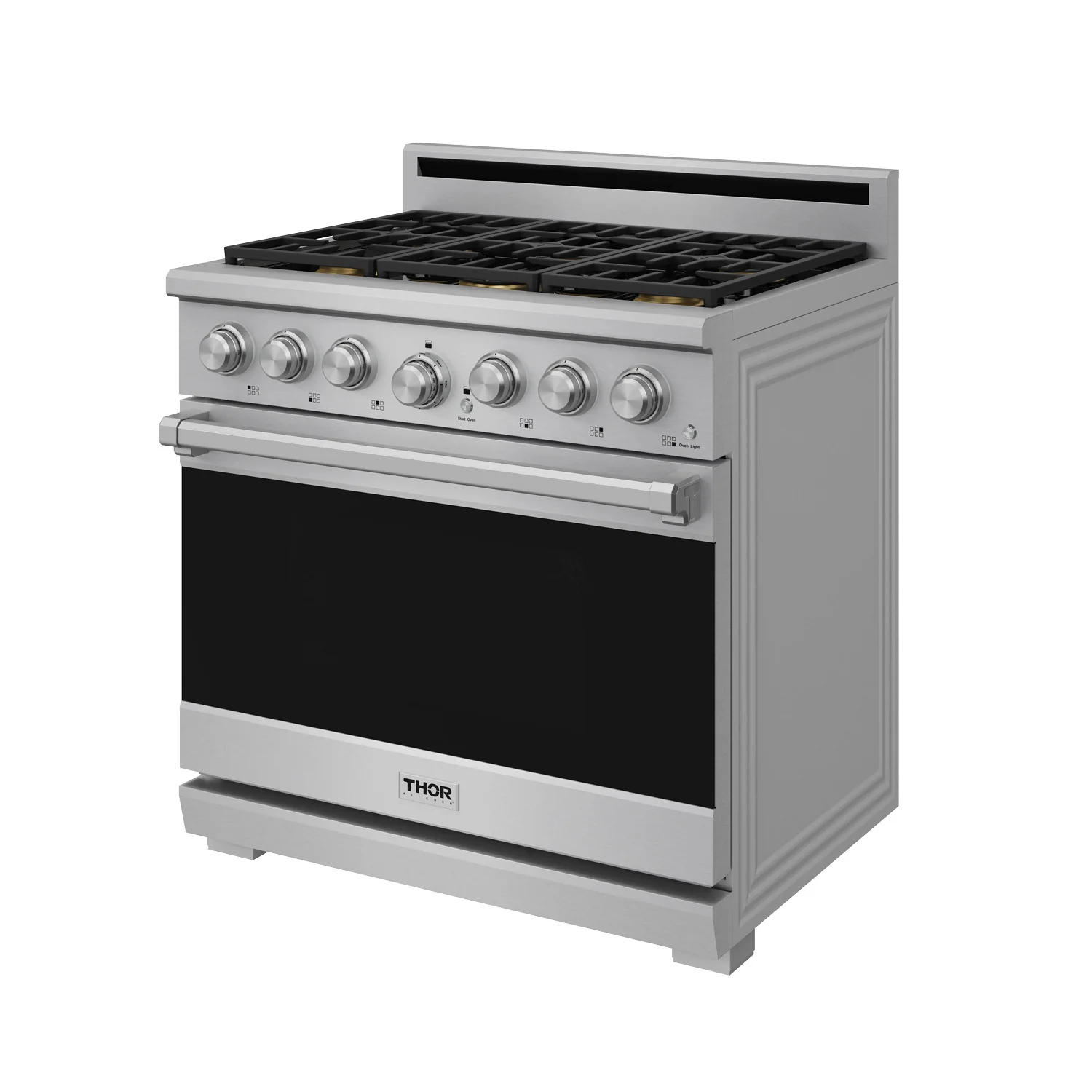 Thor Kitchen Stainless Steel Natural Gas Range (6.0 cu ft.) - XRG36E - Image 2