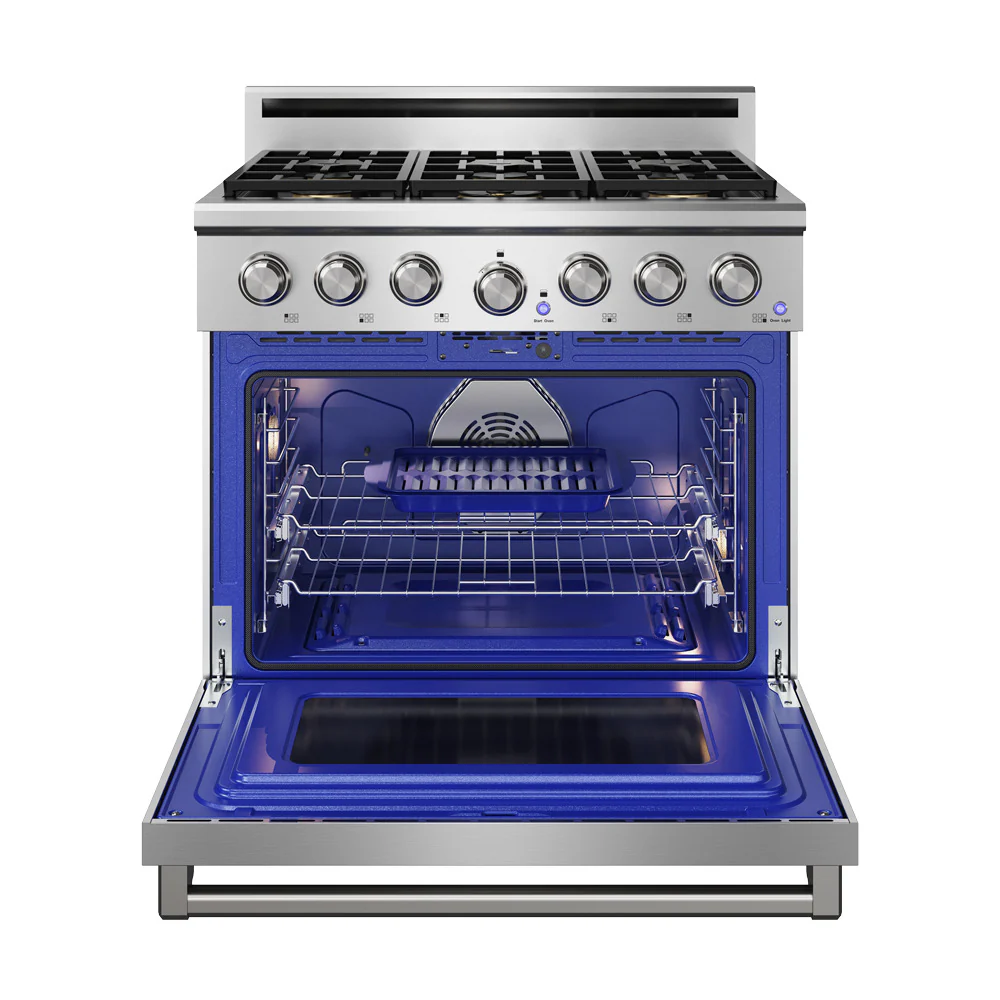 Thor Kitchen Stainless Steel Natural Gas Range (6.0 cu ft.) - XRG36E - Image 3