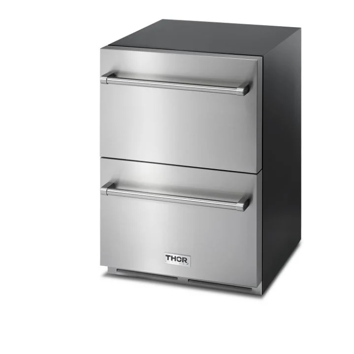 Thor Kitchen Stainless Steel Undercounter Refrigerator with Two Drawers (5.4 cu.ft) - TRF24U - Image 5