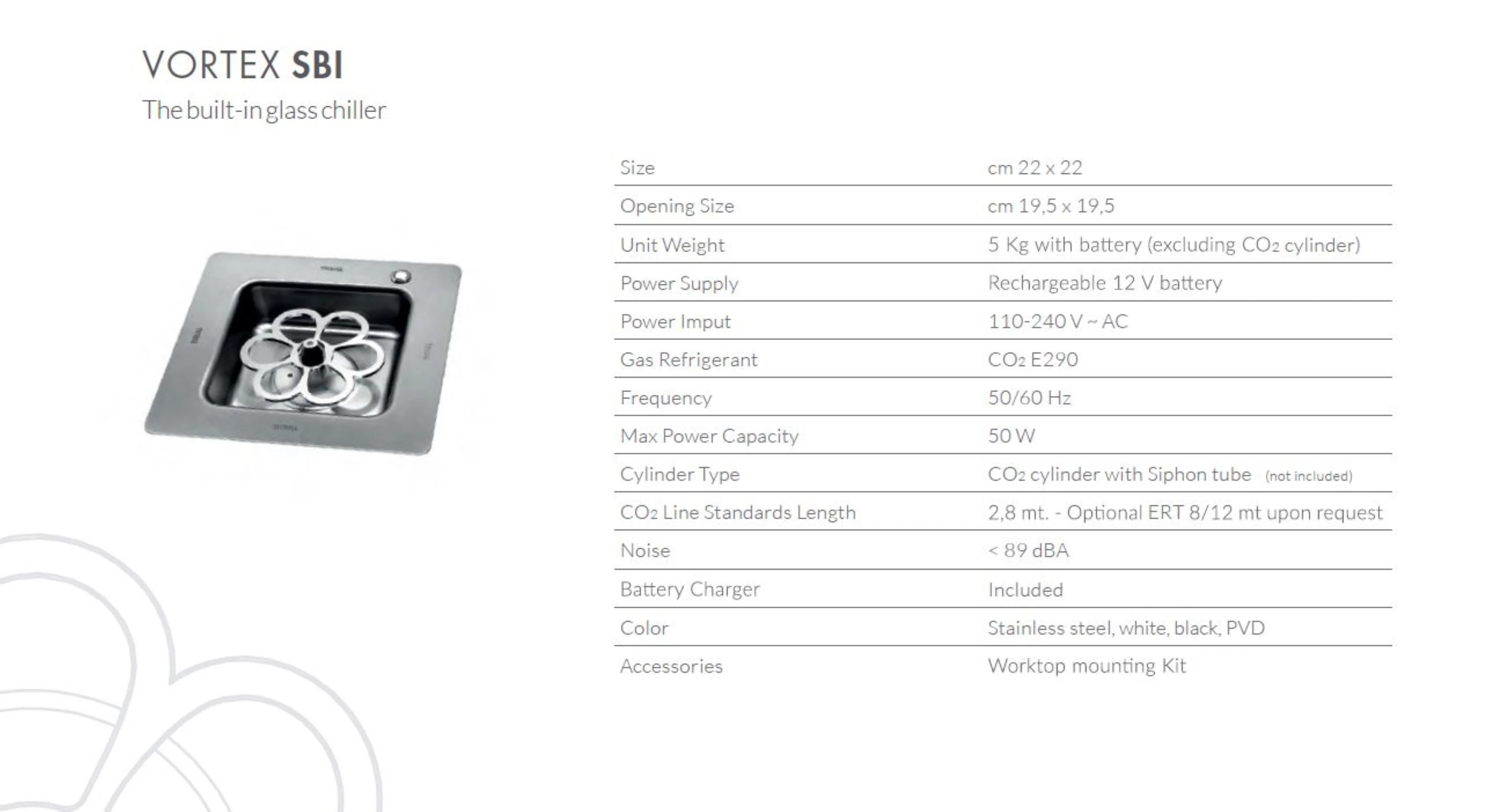 Thrill Stainless Steel Built-In Glass Chiller - SB.03.0.00 - Image 5