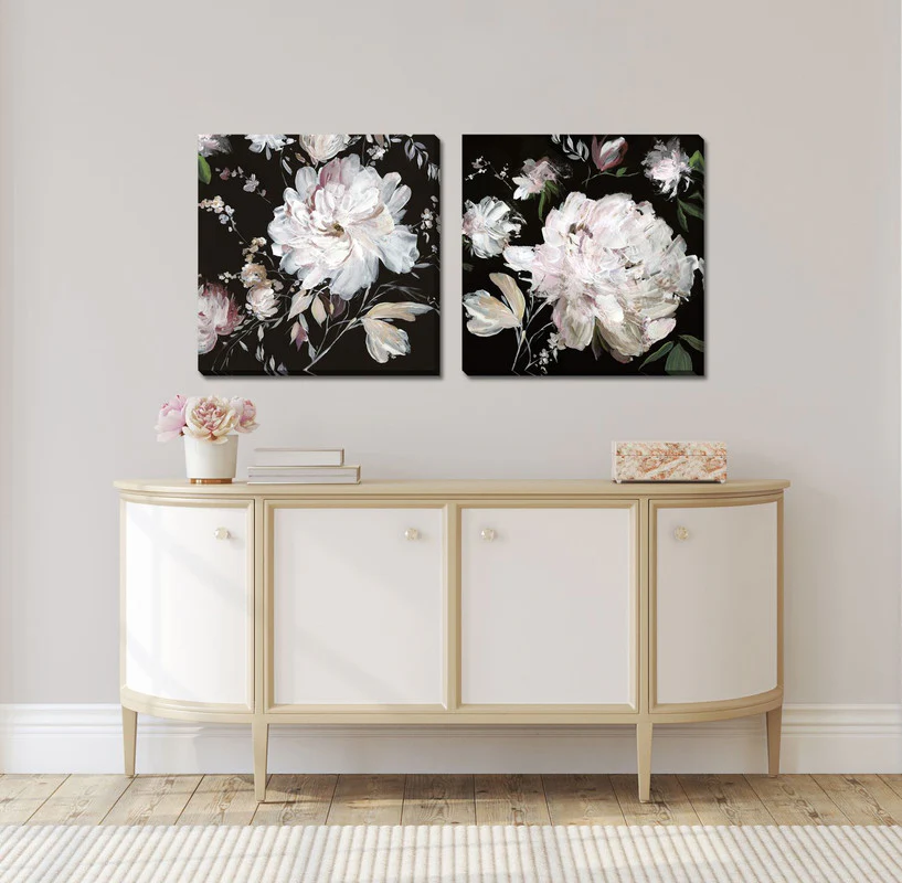 Tiffany II Wall Art - White/Black/Pink - 24 X 24 - Image 2