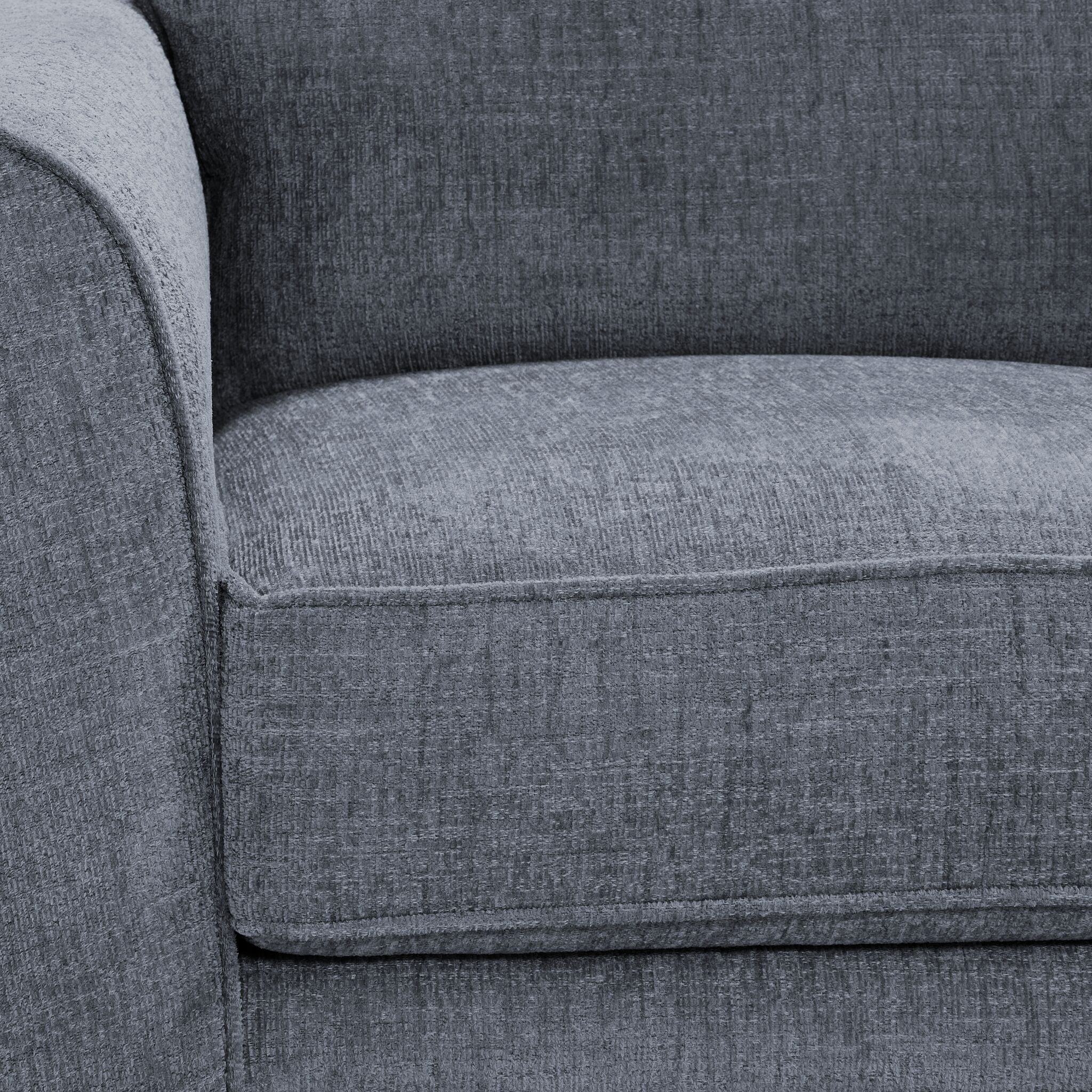 Tilley Sofa and Loveseat Set - Charcoal - Image 4
