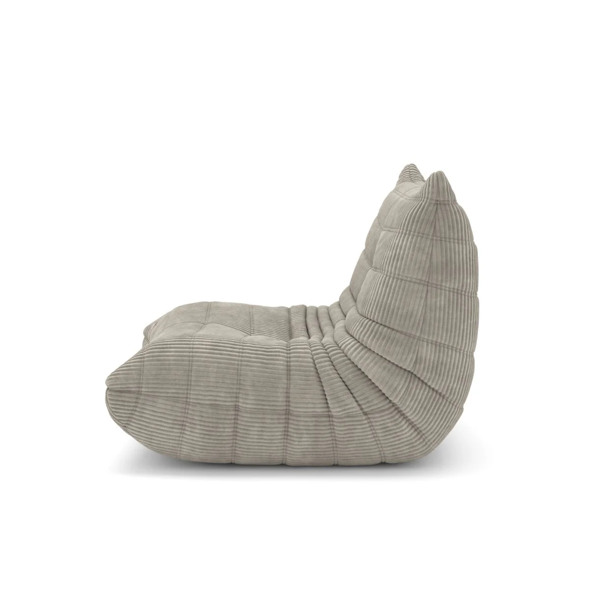 Tobias All-Foam Armless Chair - Beige - Image 4