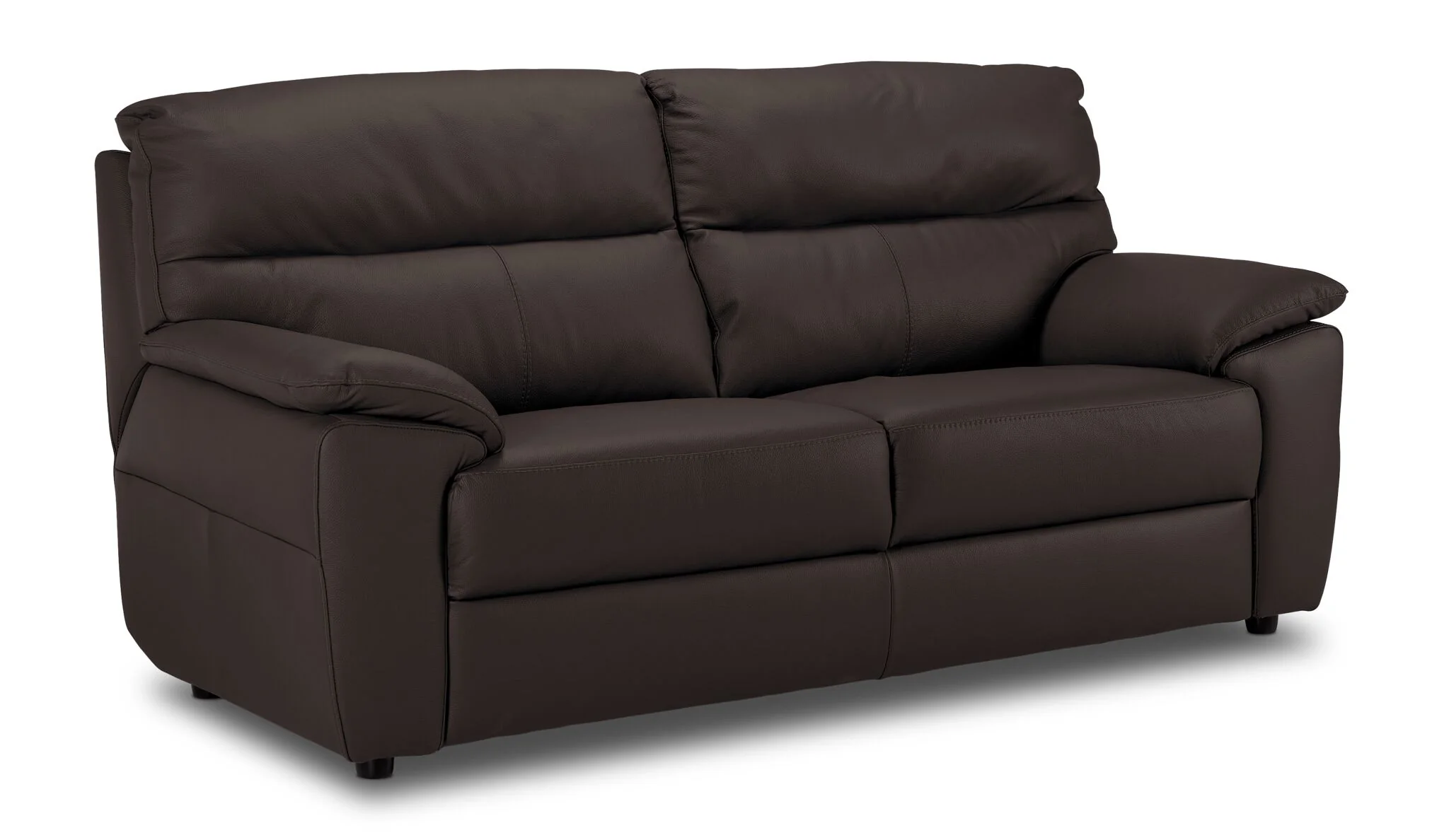 Toscana Leather Sofa and Chair Set - Chocolate - Image 2
