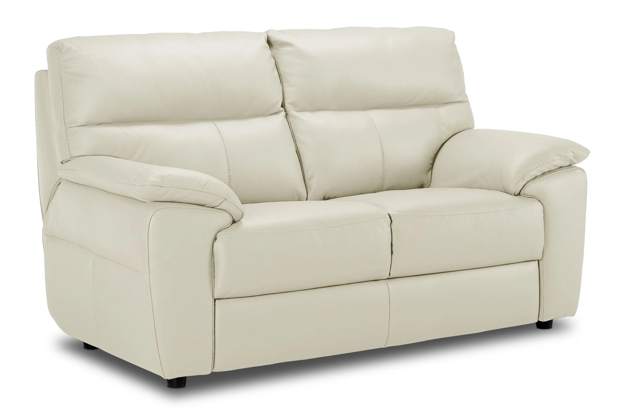 Toscana Leather Sofa and Loveseat Set - White - Image 3