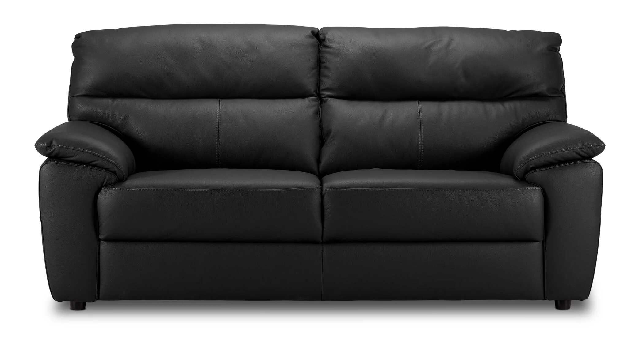 Toscana Leather Sofa - Black - Image 2