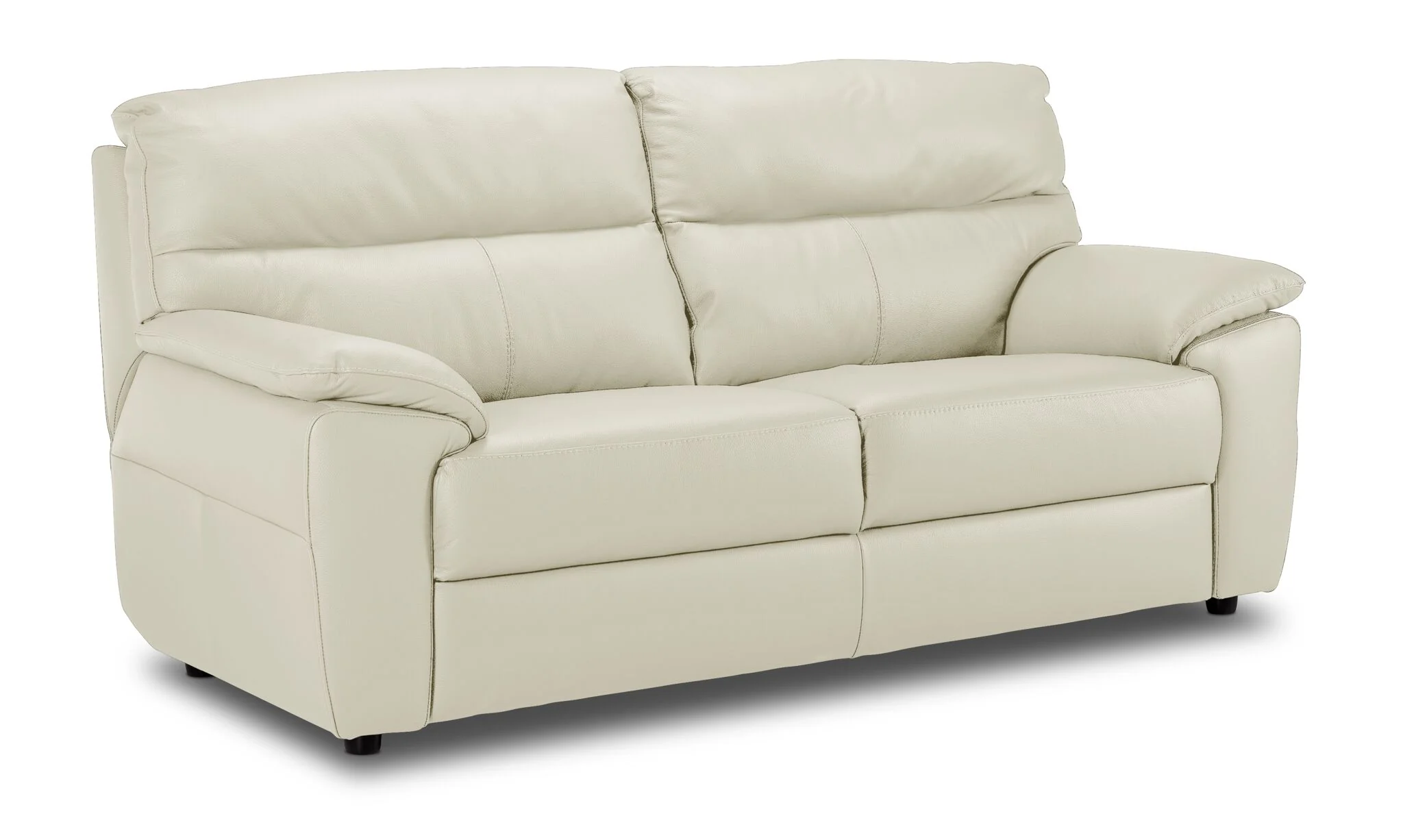 Toscana Leather Sofa, Loveseat and Chair Set - White - Image 2