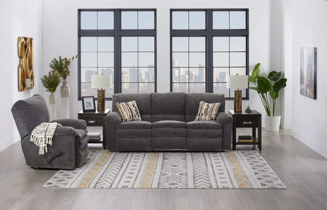 Tosh Rocker Recliner - Pewter - Image 2