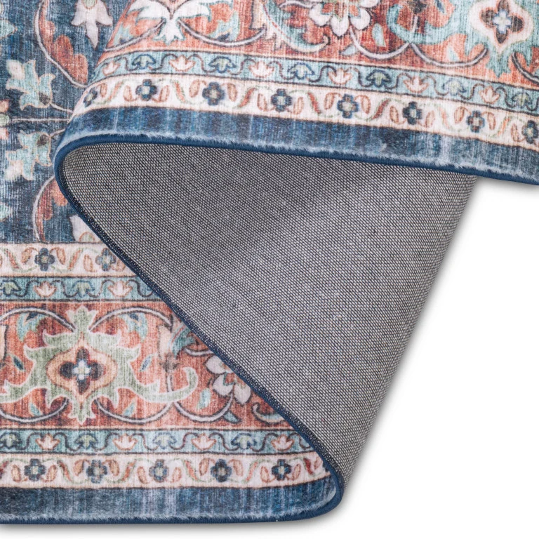Touch Traditional Rug - 5' x 8' - Red/Blue - Image 2