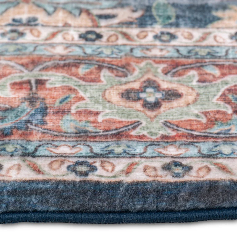 Touch Traditional Rug - 5' x 8' - Red/Blue - Image 5