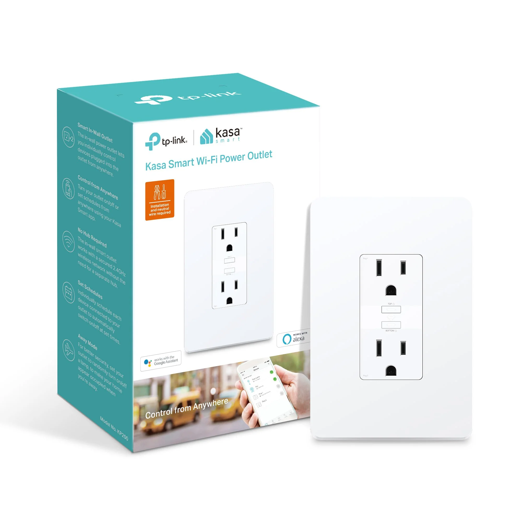 TP-Link Smart Wi-Fi Power Outlet - TPL-KP200 - Image 3
