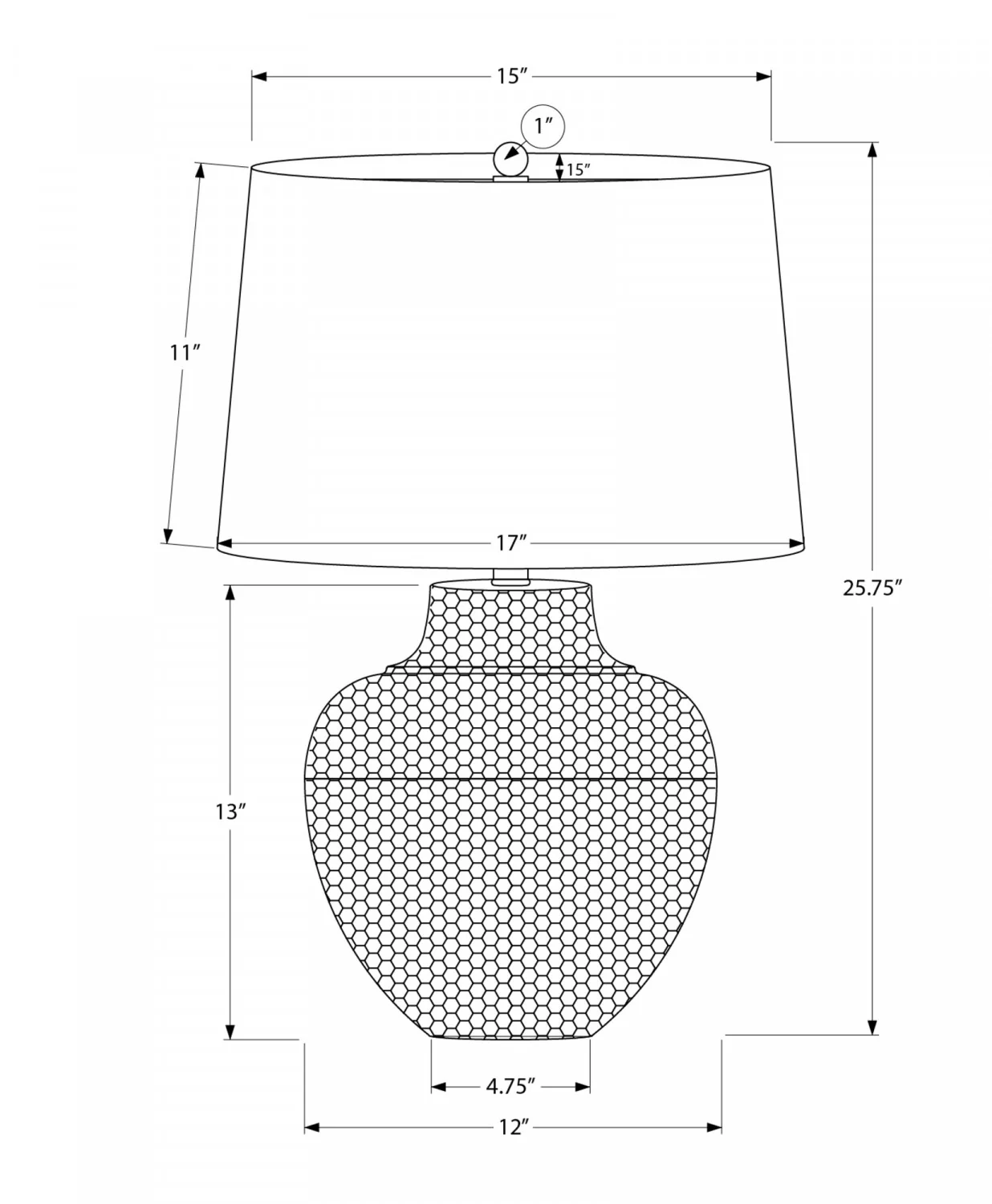 Trenton Table Lamp - Black - Image 3
