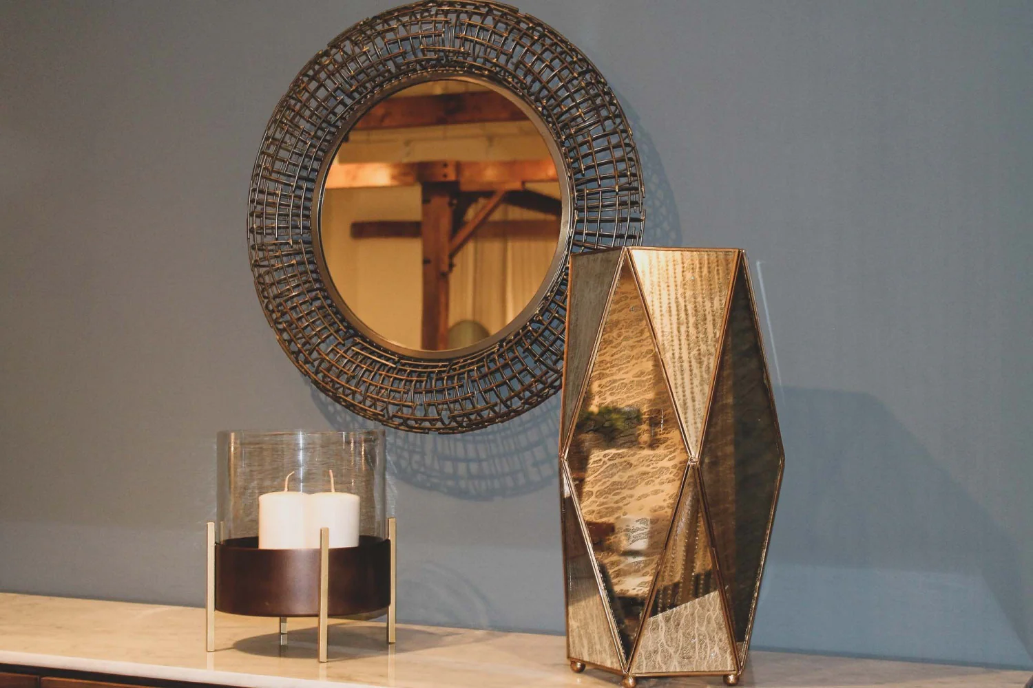 Tressel Mirror - Gold - Image 4
