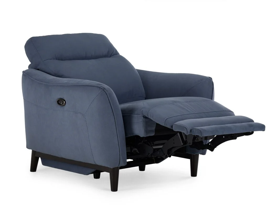 Trevi Power Recliner - Blue - Image 3