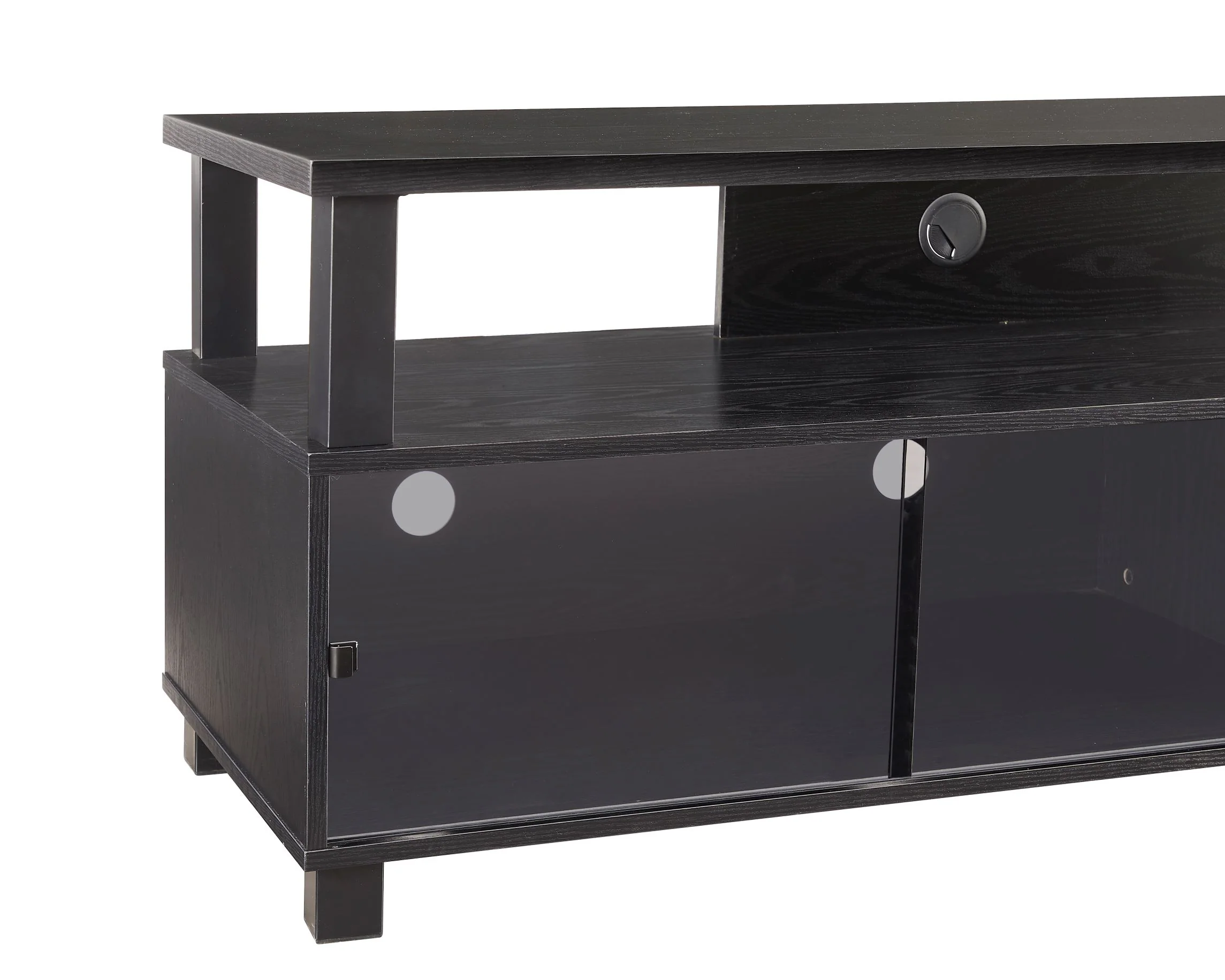 Tristan 75" TV Stand - Black - Image 3