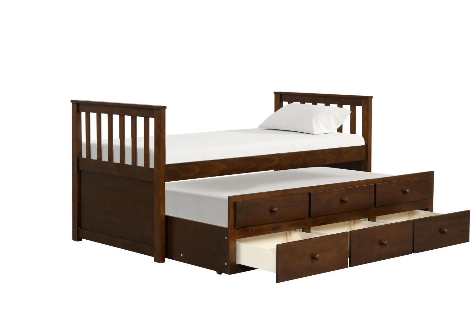 Trudy 5-Piece Twin Captain Bedroom Package with Trundle - Espresso - Image 4
