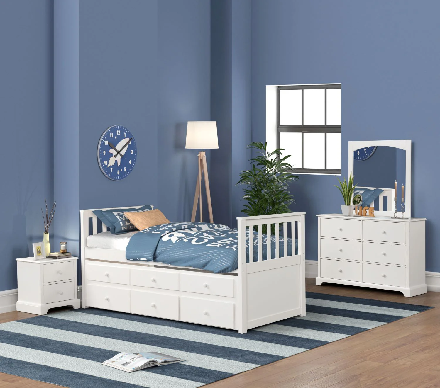 Trudy Mirror - White - Image 2