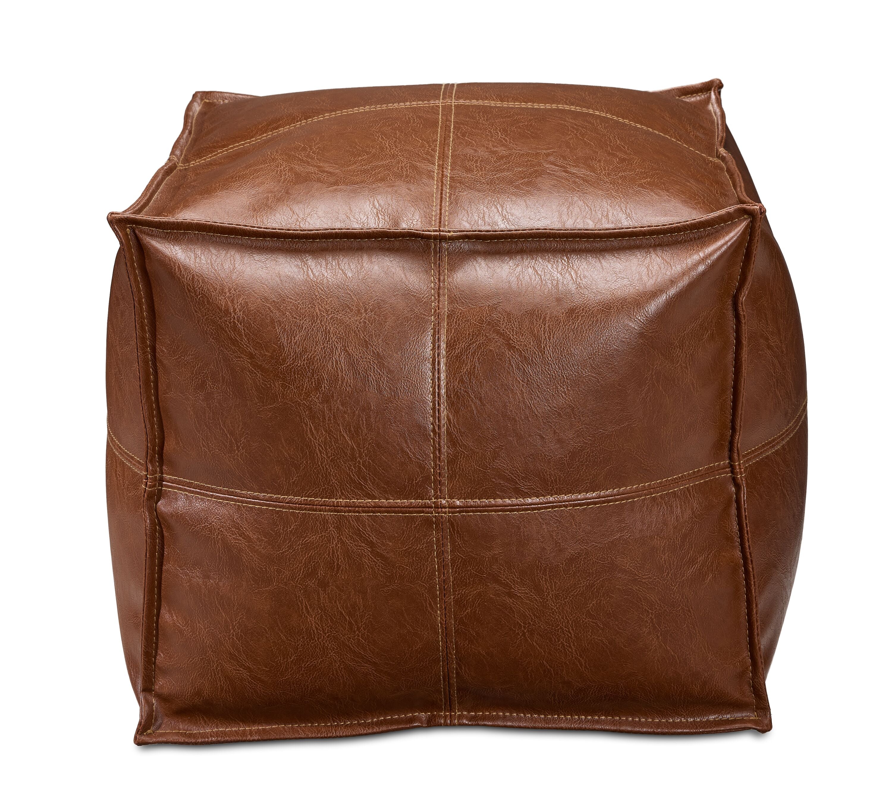 Truffle Square Ottoman - Brown - Image 2