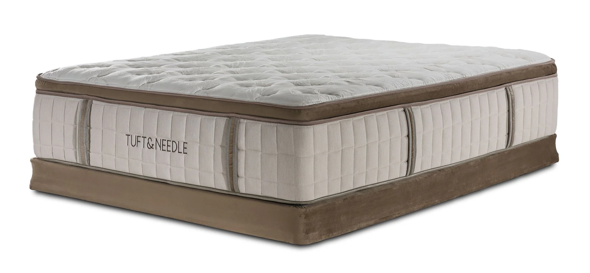 Tuft & Needle Stitch Super Pillow Top Plush Full Mattress and Low Profile Boxspring Set