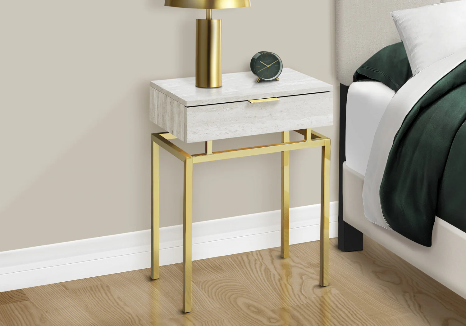 Tula Side Table - Beige - Image 6