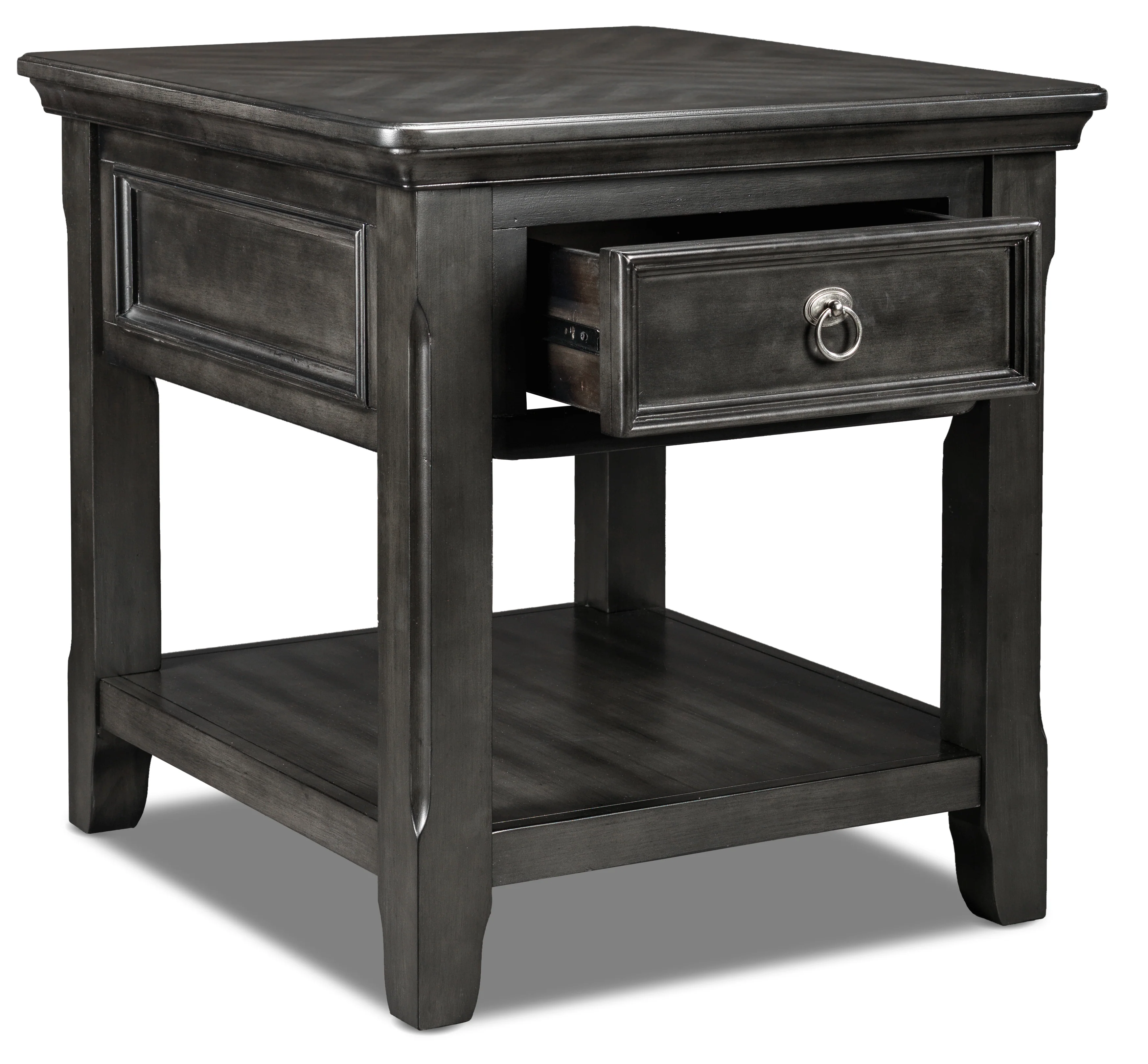 Turner 26" End Table - Grey - Image 2