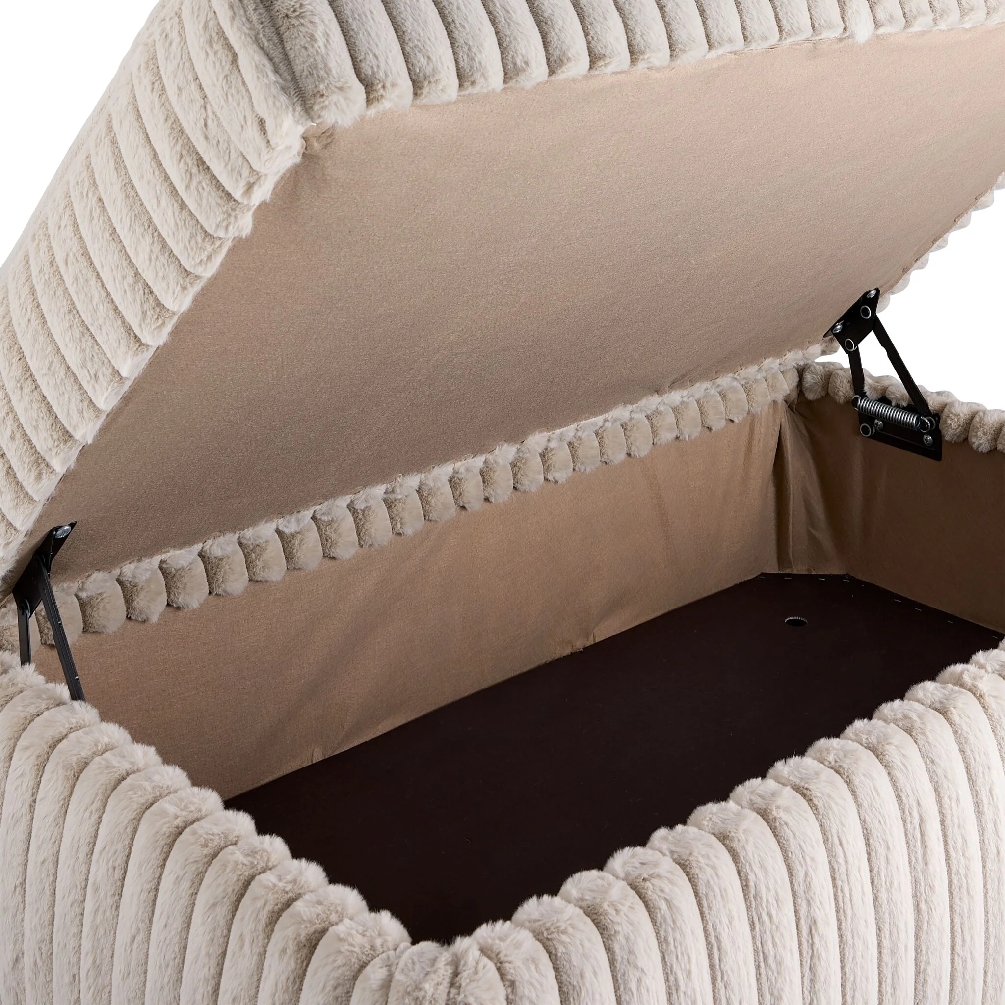 Tuscan Storage Ottoman - Grey - Image 5