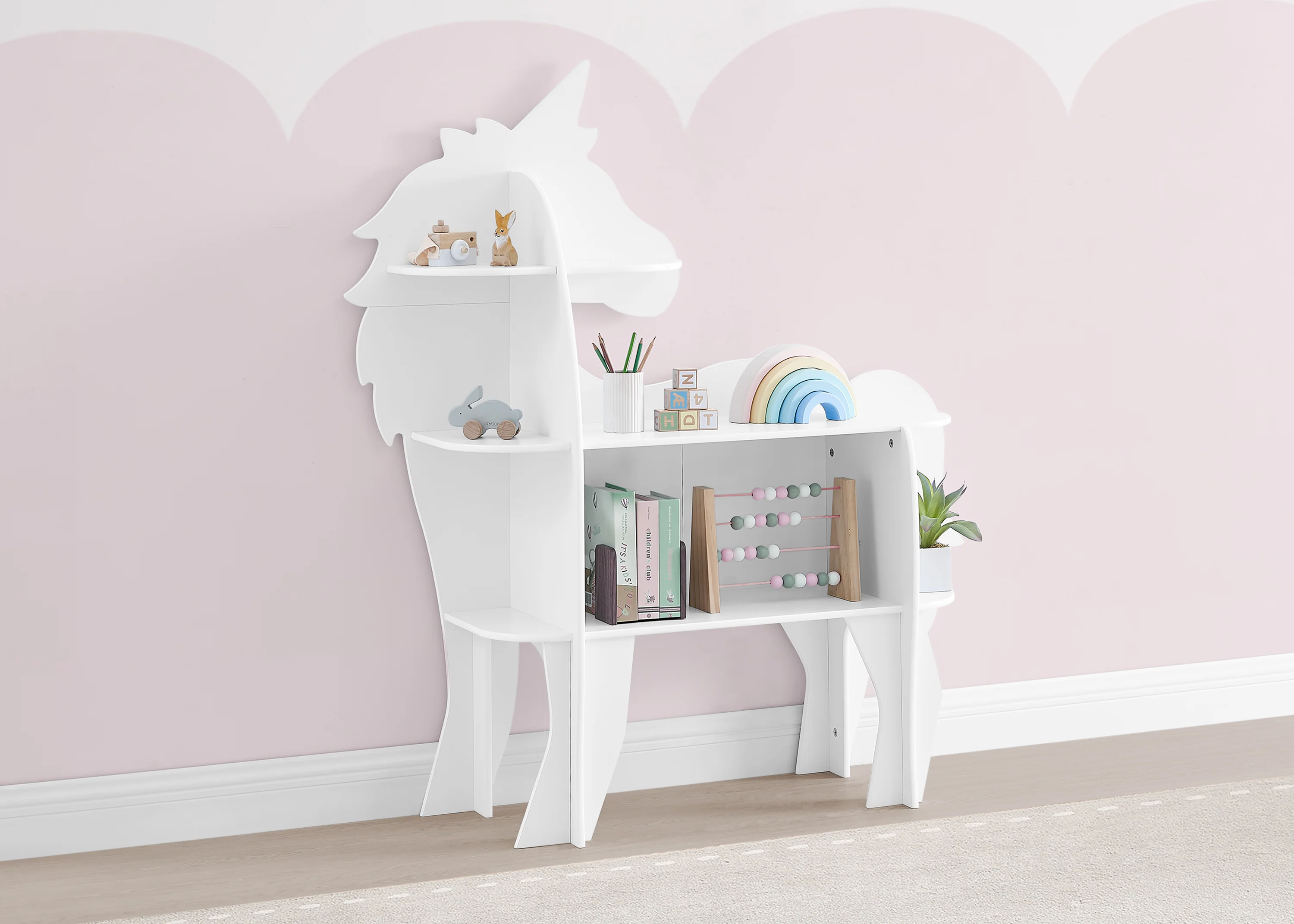 Unicorn Bookcase - White - Image 3