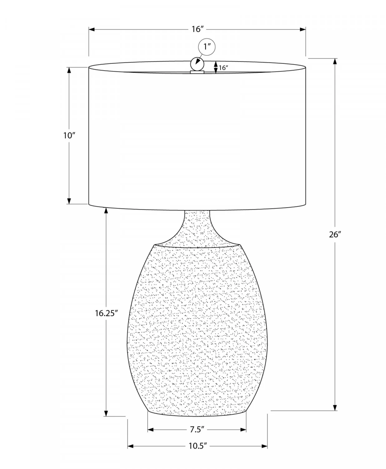 Upton Table Lamp - Cream - Image 3