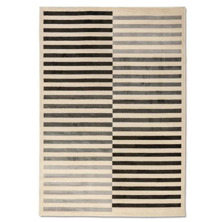 Urbane Lines Rug - 5' x 8' - Grey/Black