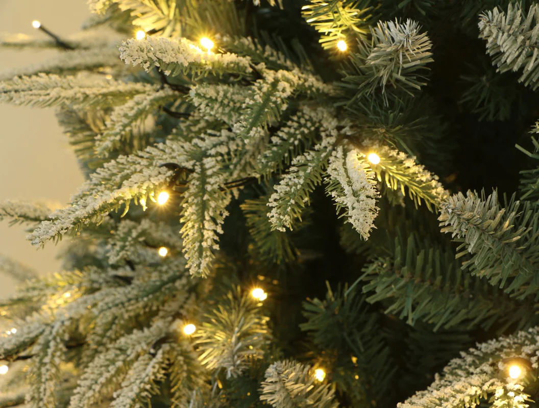 Utrecht 4 Ft Frosted Colorado ICY-Blue Pine Christmas Tree Pre-lit with LED Lights - Warm White - Image 7