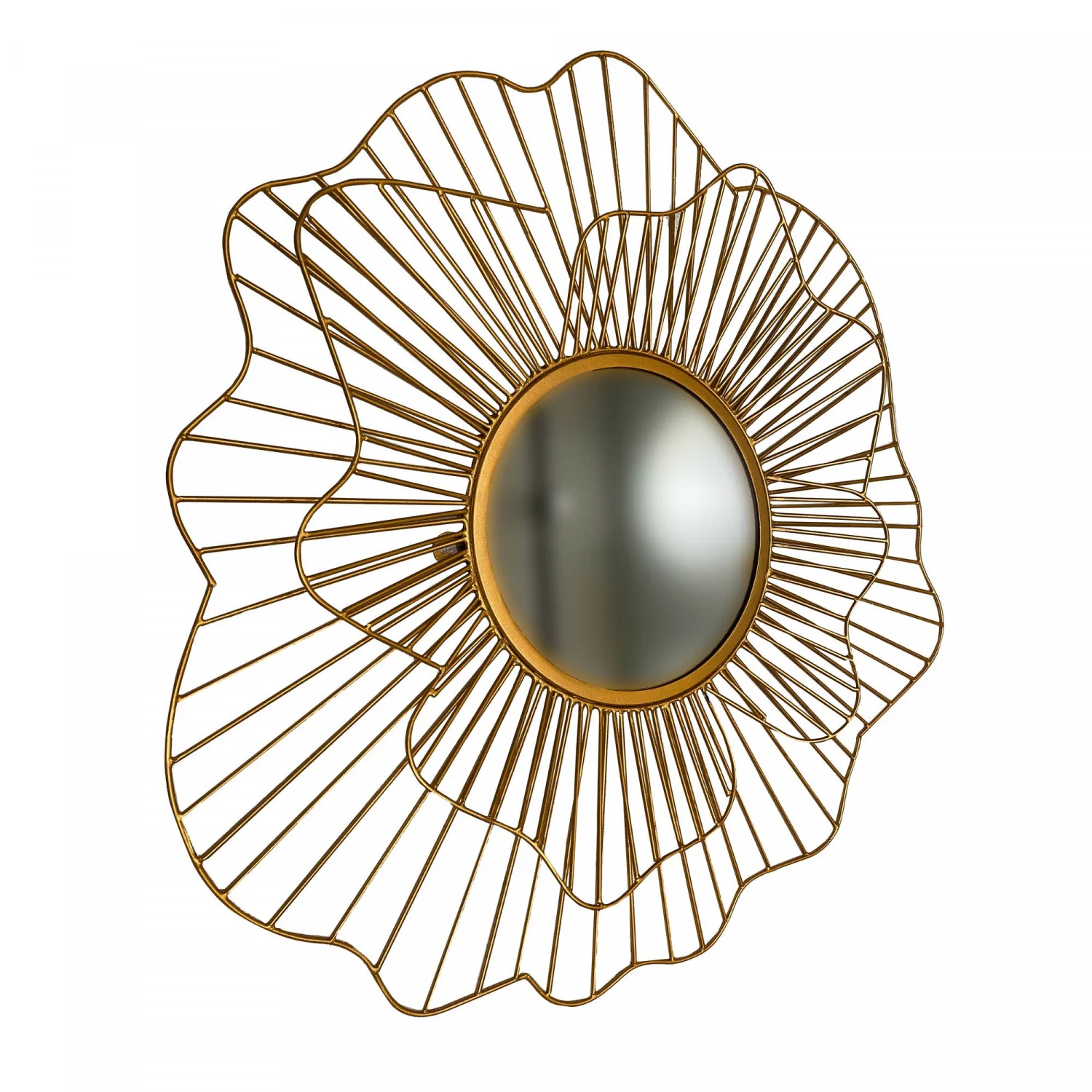 Vadra Flower Mirror - Gold - Image 4