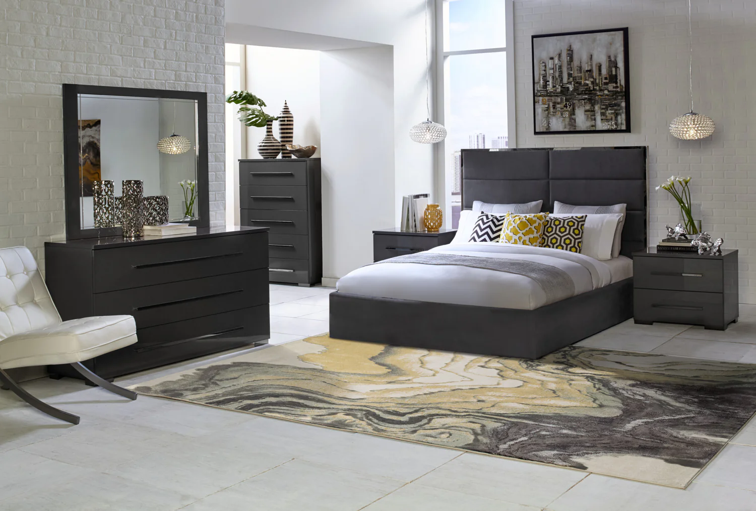 Valentina Night Table - Grey - Image 2