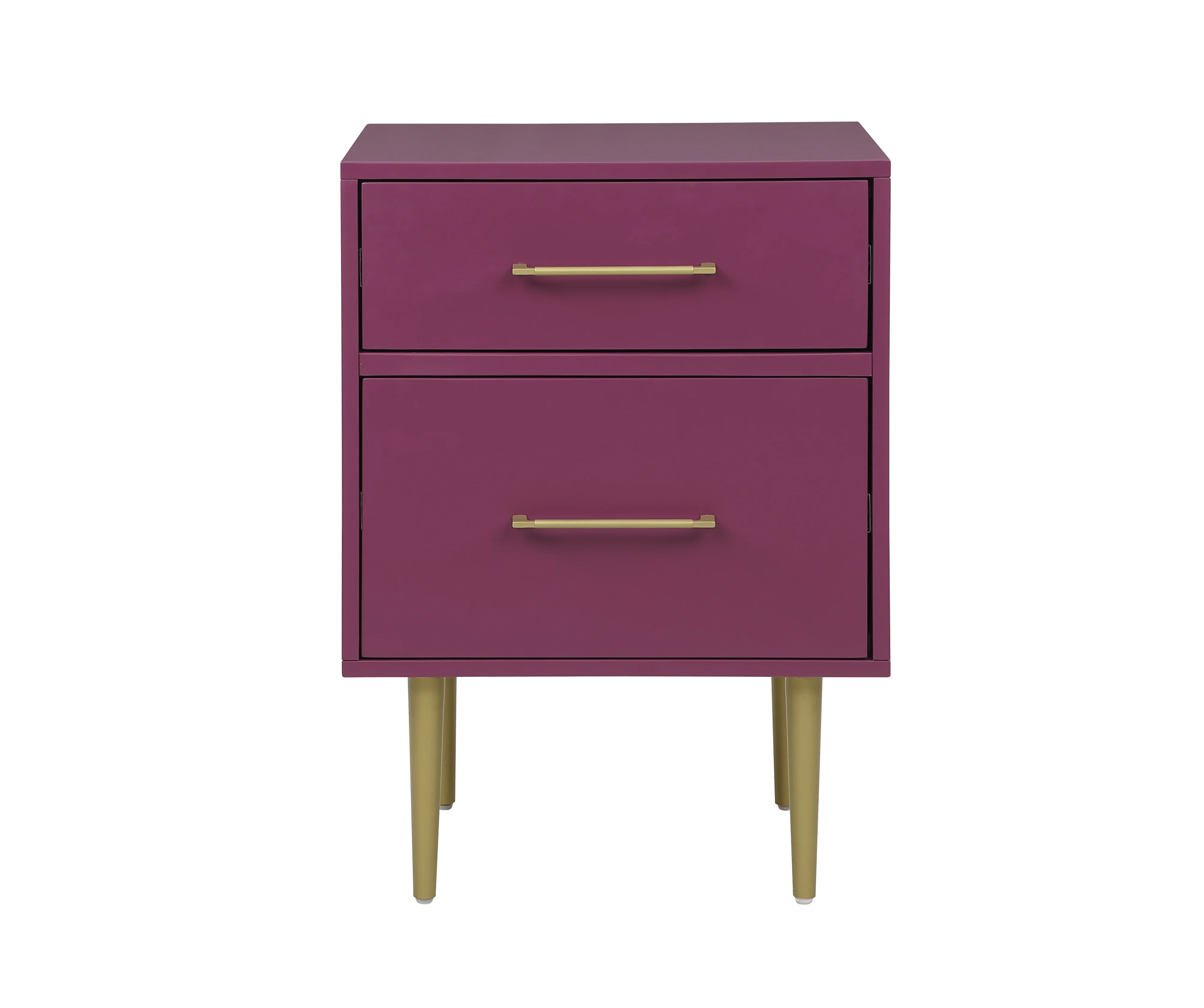 Valerie Glam Night Table - Raspberry - Image 3