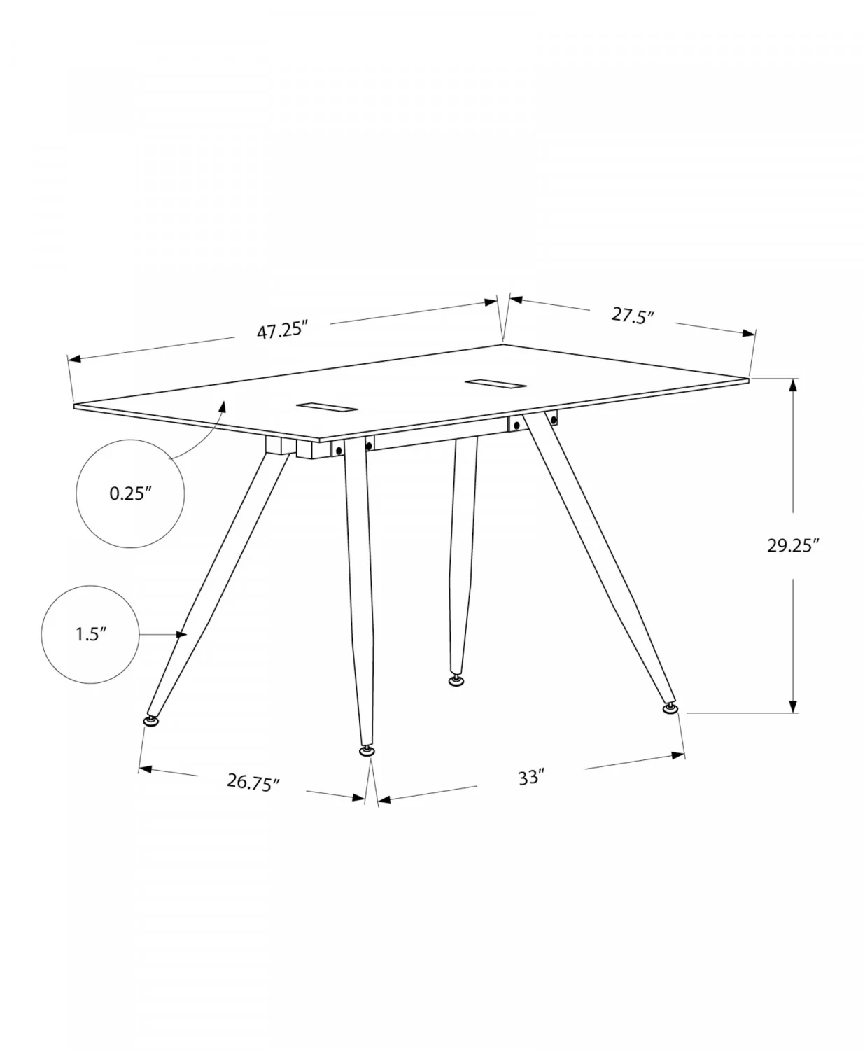 Vara Desk - White - Image 3