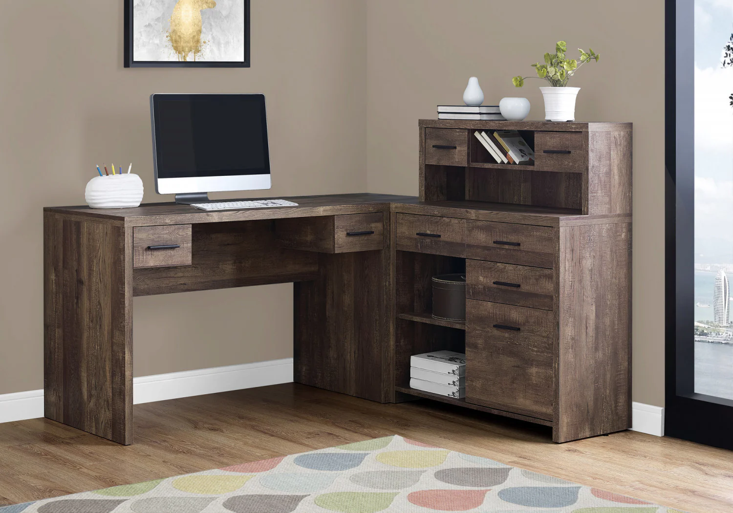 Varo Desk - Brown - Image 2