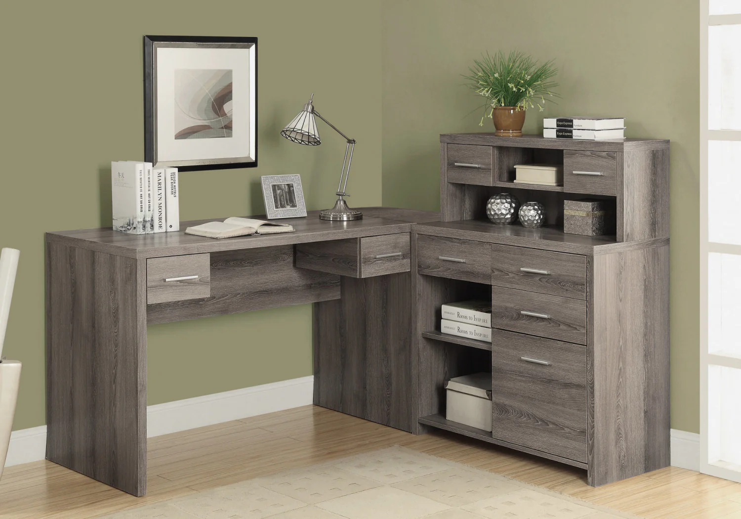 Varo Desk - Dark Taupe - Image 2