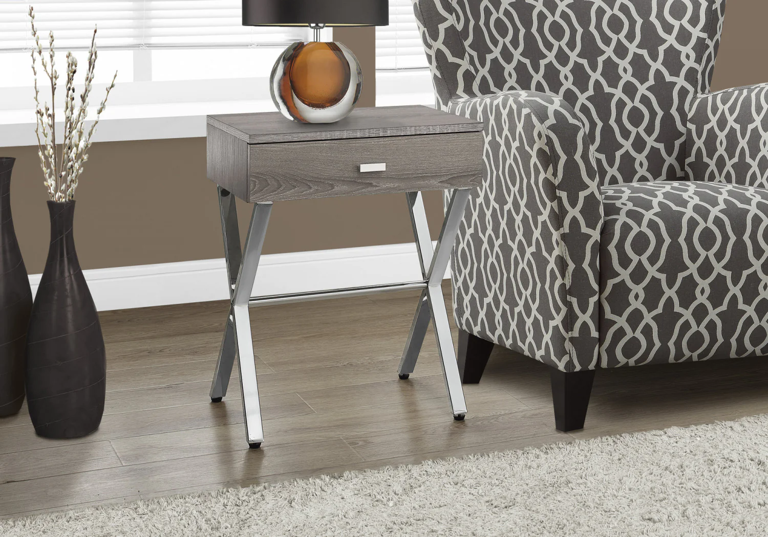 Vell Side Table - Taupe - Image 2
