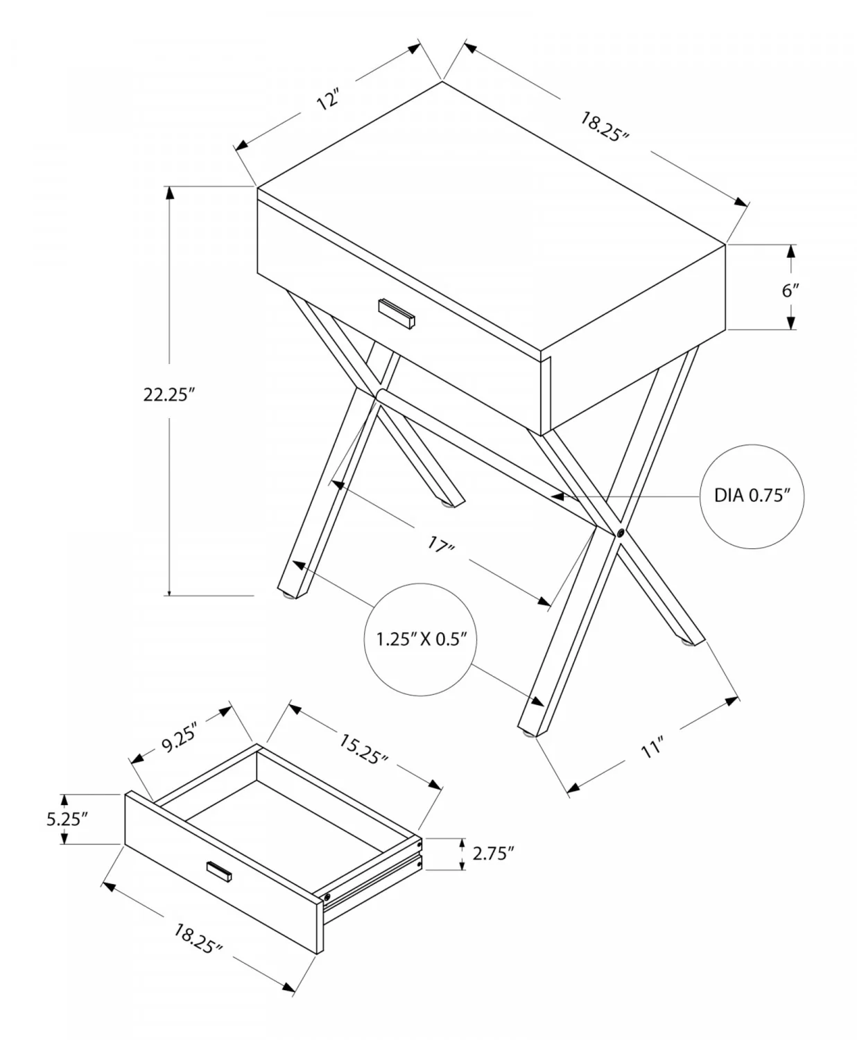 Vell Side Table - Taupe - Image 3