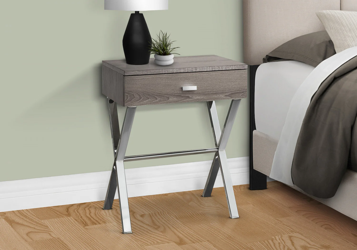 Vell Side Table - Taupe - Image 6