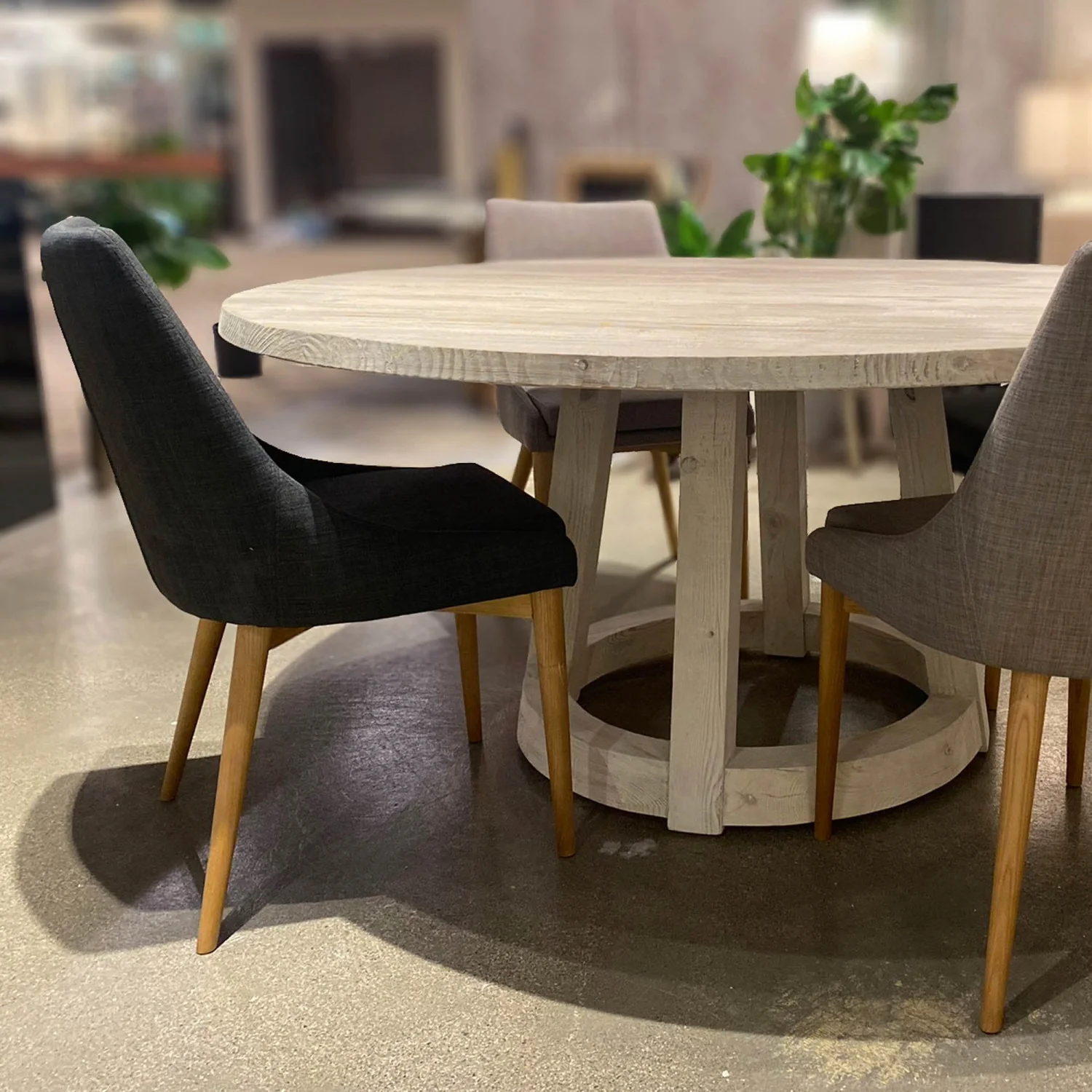 Vellaro Side Chair - Dark Grey/Natural - Set of Two - Image 2