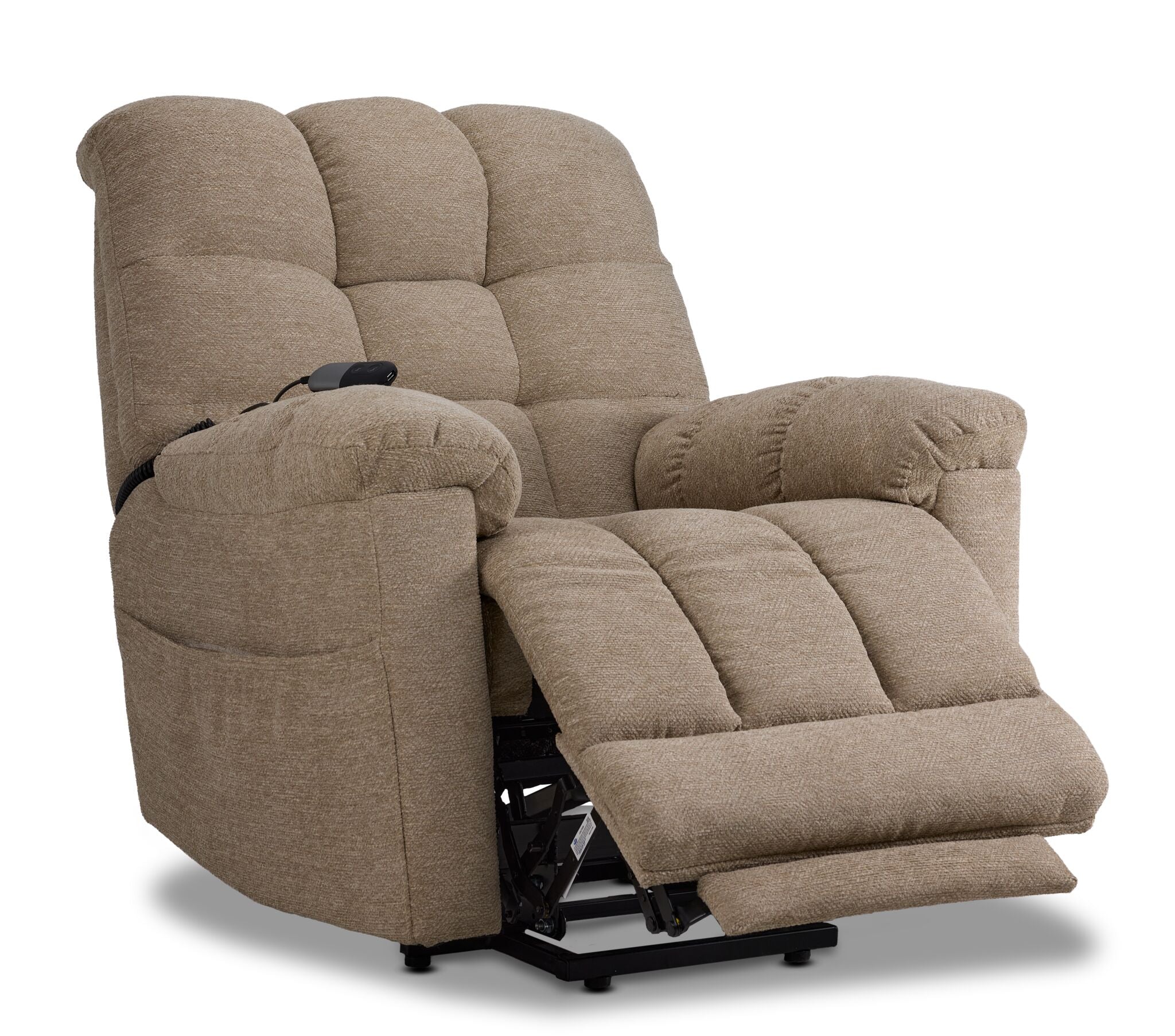 Veneto Power Lift Recliner - Beige - Image 3