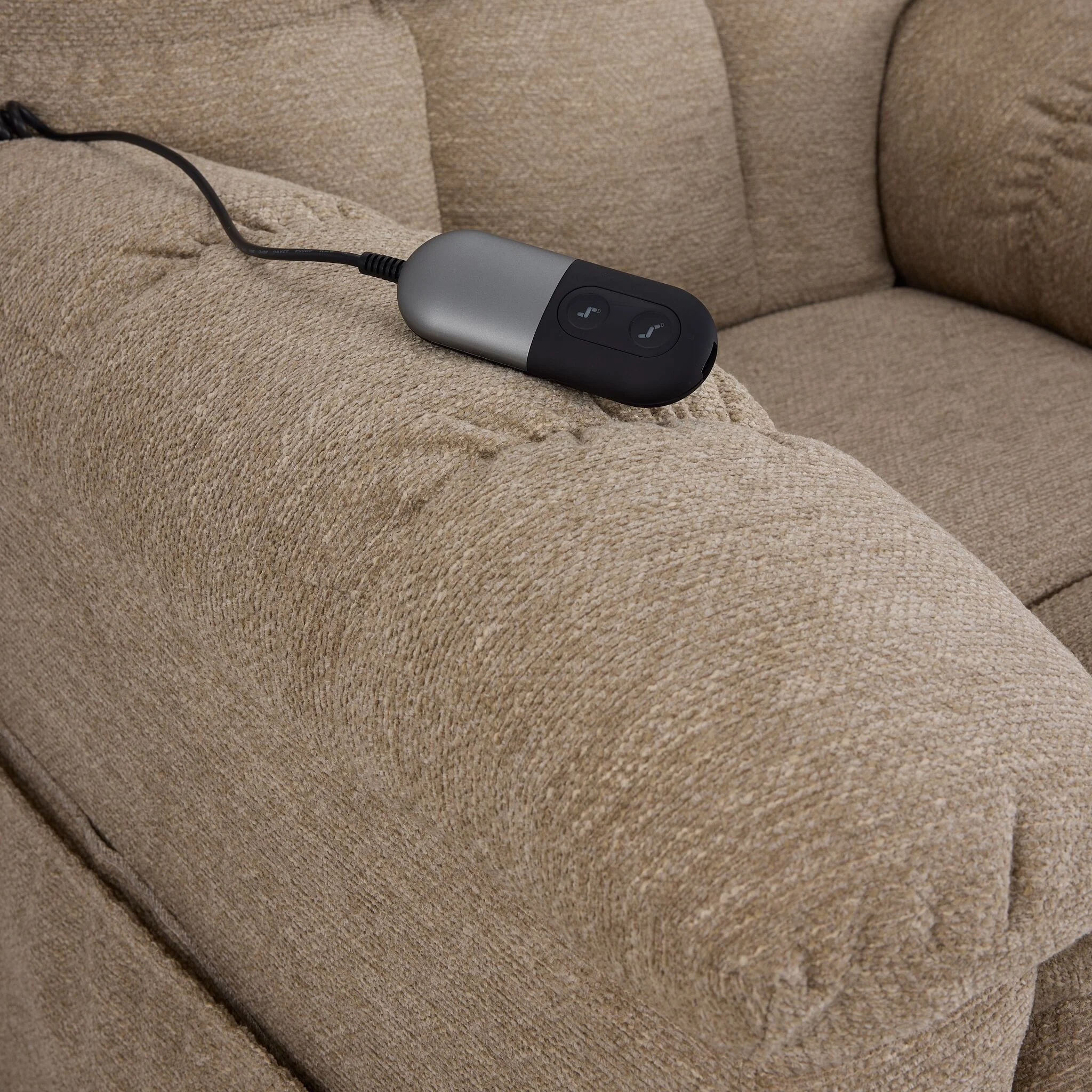 Veneto Power Lift Recliner - Beige - Image 7