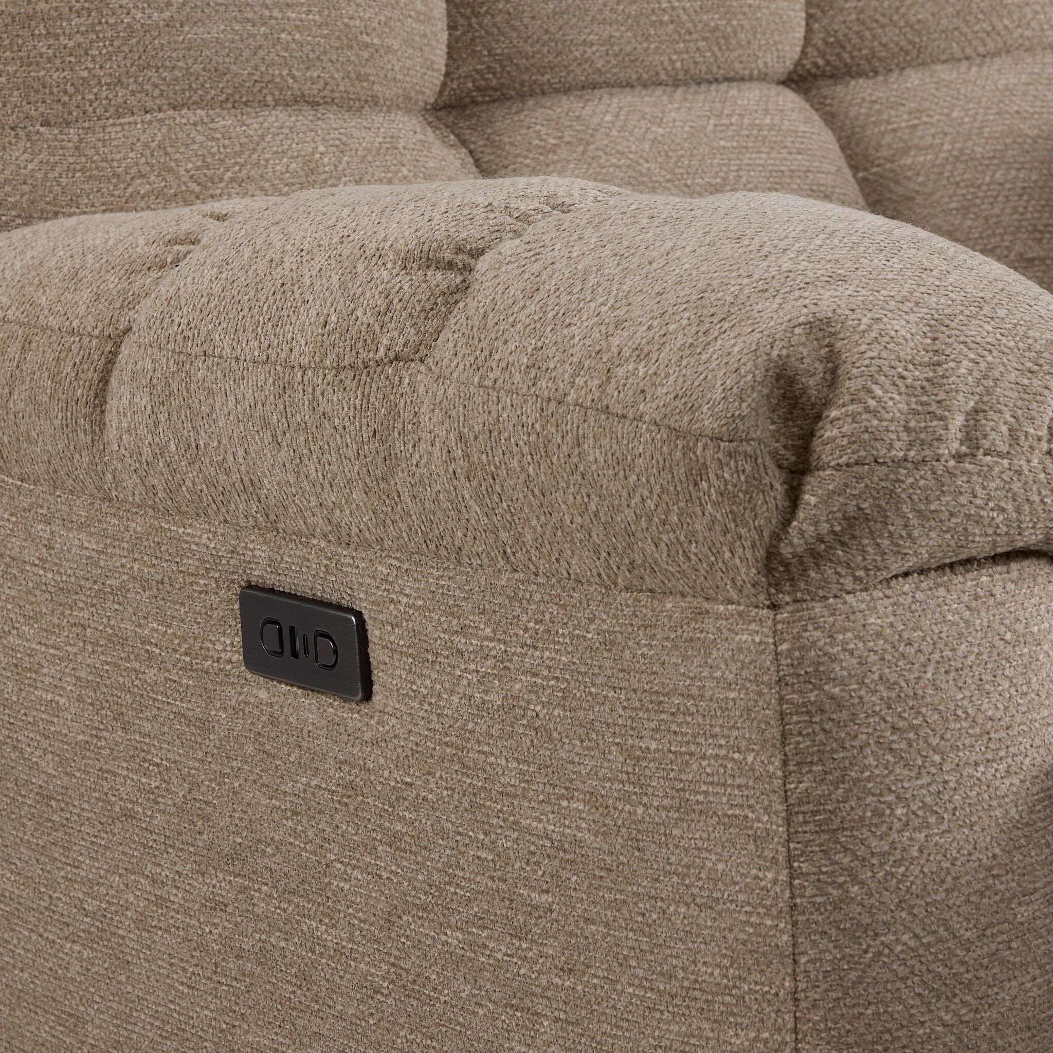 Veneto Power Recliner - Beige - Image 5