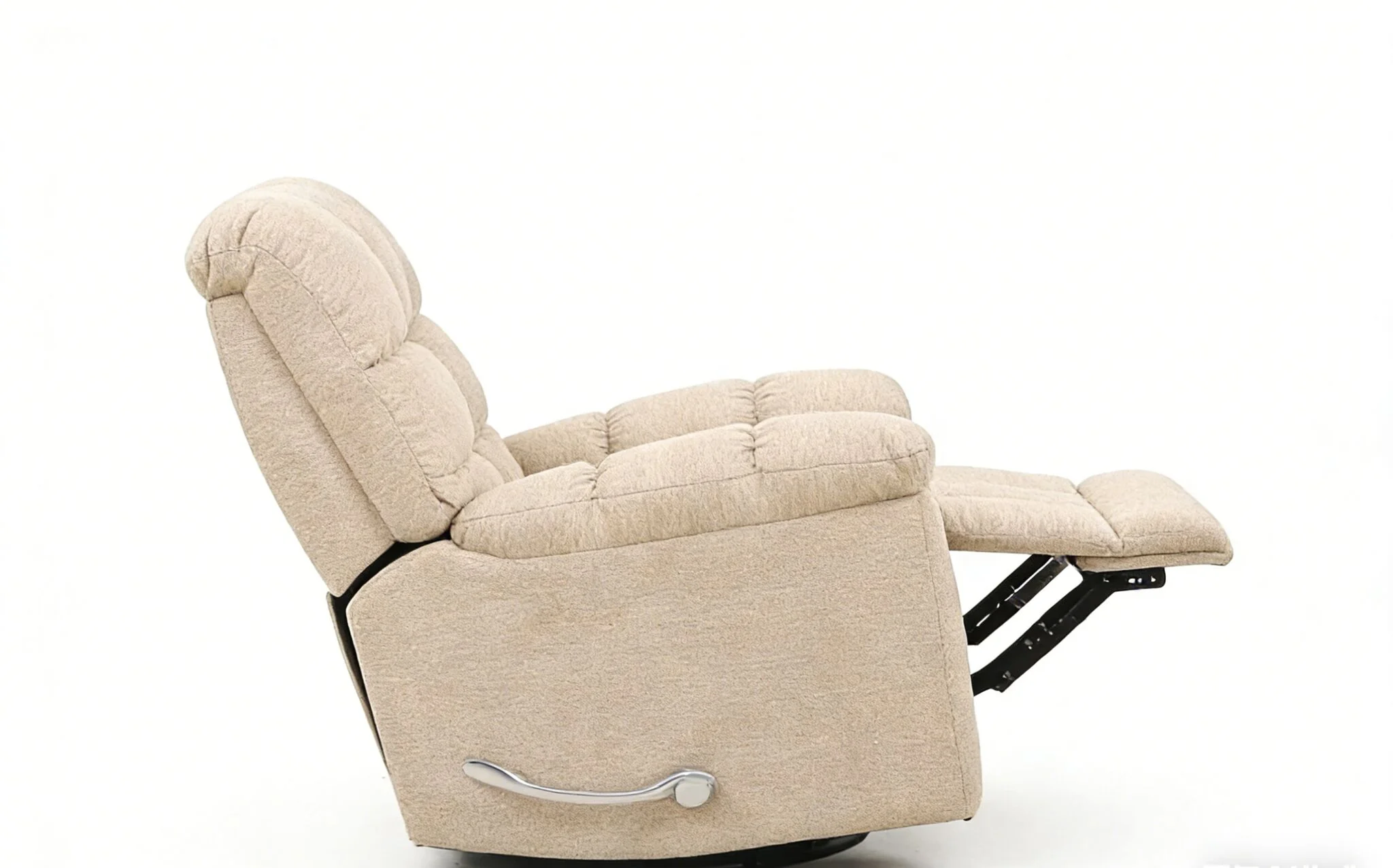 Veneto Swivel Recliner - Beige - Image 4