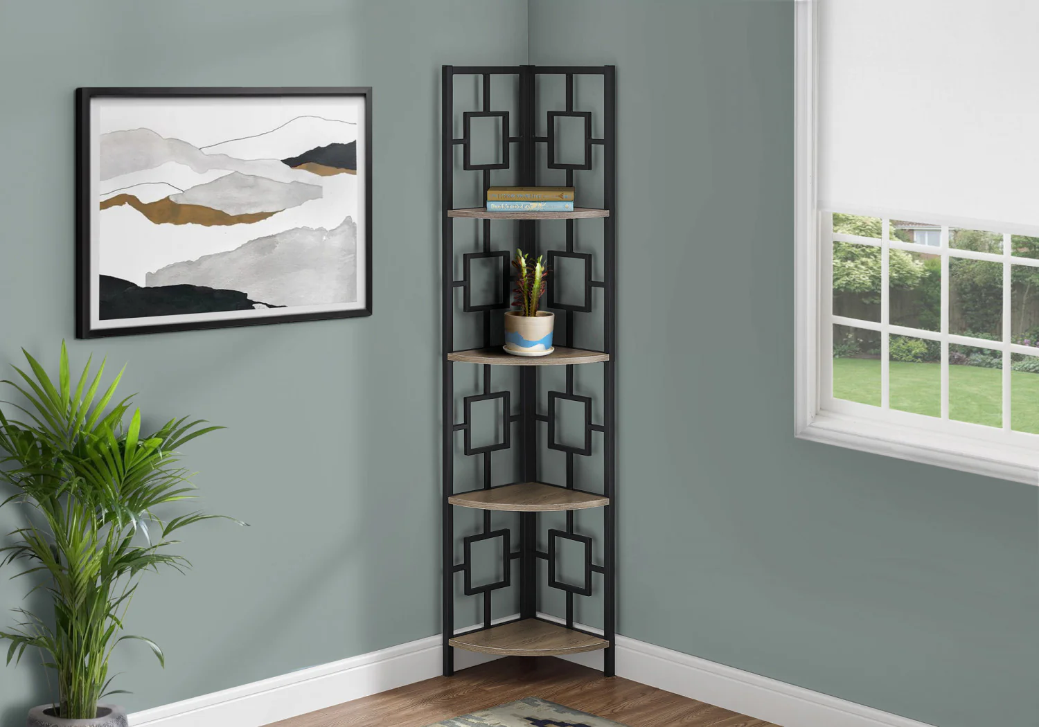Venn Bookcase - Dark Taupe - Image 2