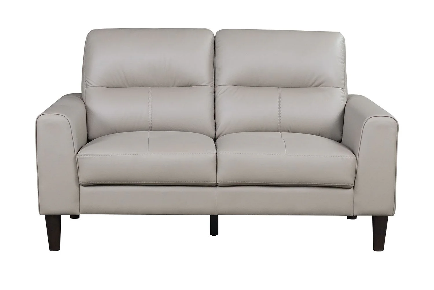 Verissimo Leather Loveseat - Latte - Image 3