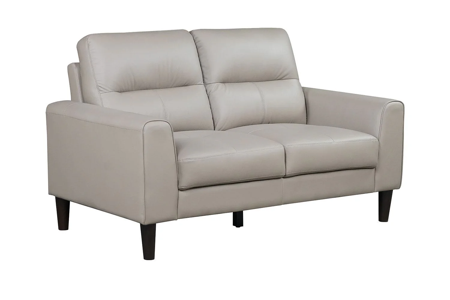Verissimo Leather Sofa and Loveseat Set - Latte - Image 3