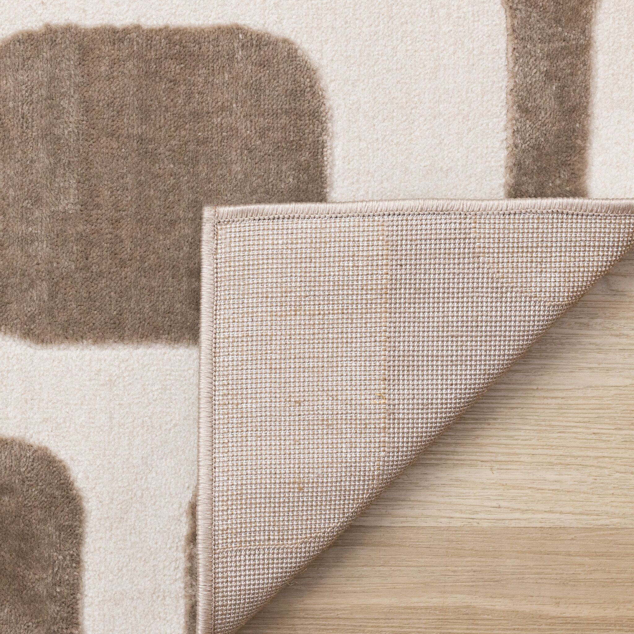 Vintage Vibes 7'10" x 10'6" Mid-Century Modern Area Rug - Brown, Cream - Image 7