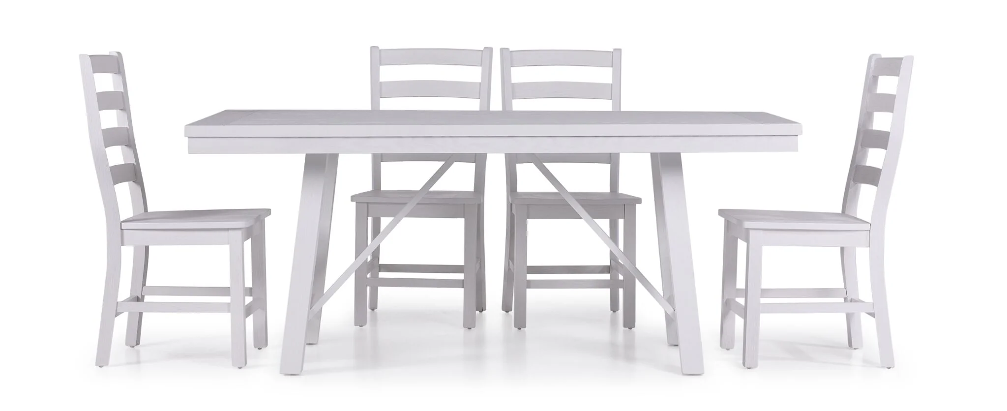 Vivid 5-Piece Dining Set - White - Image 2