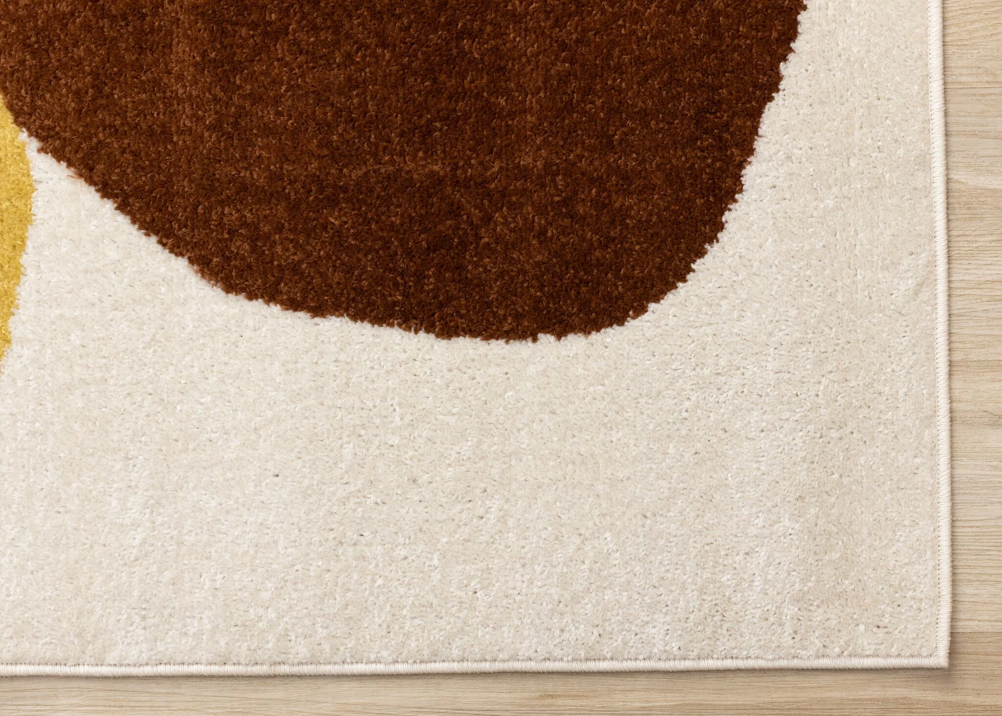 Warm Elements 5'3" x 7'7" Pebbles Design Area Rug - Cream - Image 4